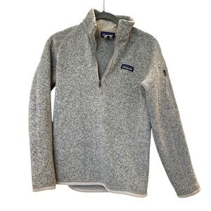 Patagonia Better Sweater 1/4 Zip Heathered Gray Pullover